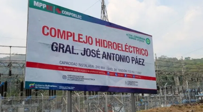 Anuncian la reactivación de una hidroeléctrica para incorporar 120 megavatios al suroeste de Venezuela