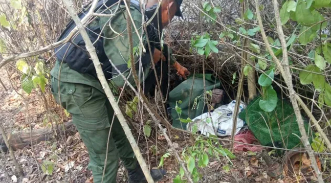 GNB desmantela un campamento de minería ilegal en Bolívar