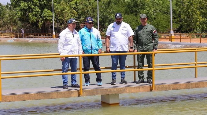 Ministro Marco Torres inspeccionó rehabilitación integral de planta potabilizadora B en Zulia