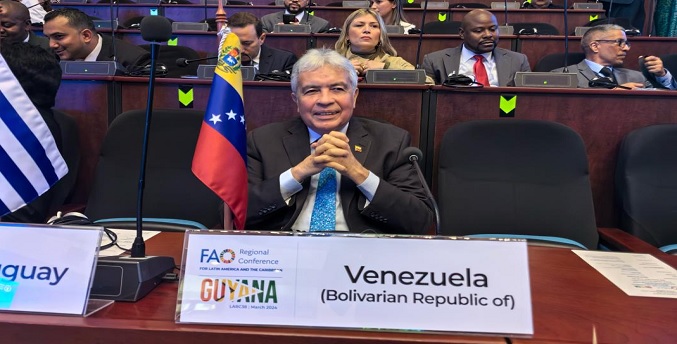 Venezuela asiste a la Conferencia para la Alimentación y la Agricultura de América Latina y el Caribe