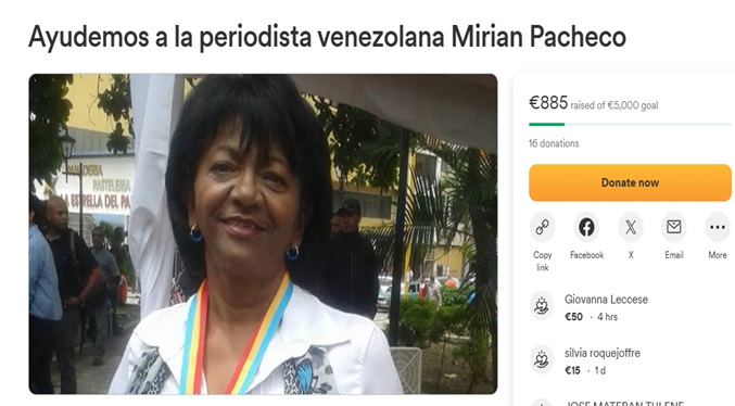 La periodista Mirian Pacheco necesita nuestra ayuda