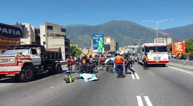 Caracas y Carabobo lideran siniestros viales del mes de febrero, asegura ONG