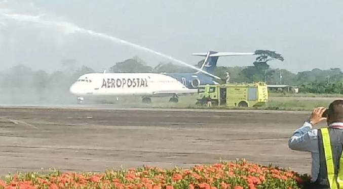 Aeropostal reinicia operaciones luego de permanecer tres años de inactiva