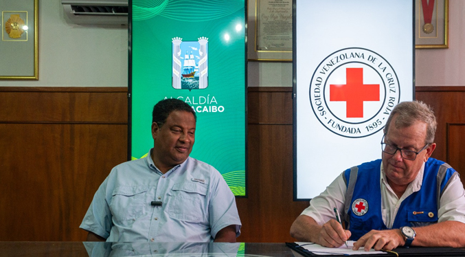 Alcaldía de Maracaibo firman convenio inédito con la Cruz Roja para el beneficio de las zonas vulnerables