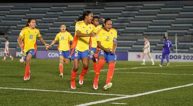La selección femenina sub-20 de Colombia vence 3-2 a Venezuela en el Campeonato Sudamericano