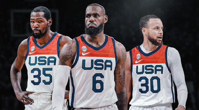 LeBron, Curry y Durant encabezarán el equipo de USA para los Juegos Olímpicos