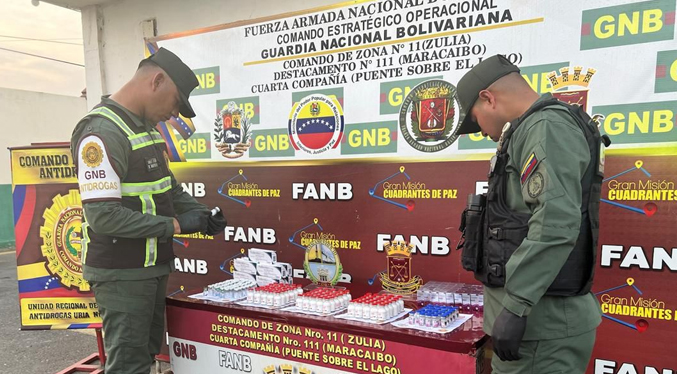 GNB Incauta 48 ampollas de Fentanilo que pretendían llevar como encomienda desde Maracaibo hasta Valencia