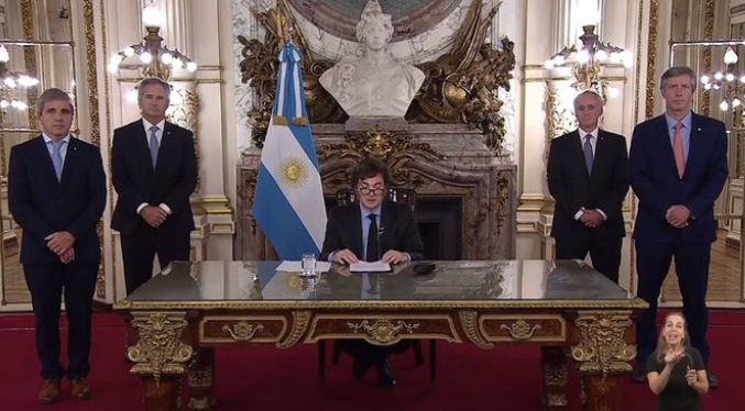 Argentina acumula un superávit financiero del 0,2 % del PIB en el primer trimestre de 2024