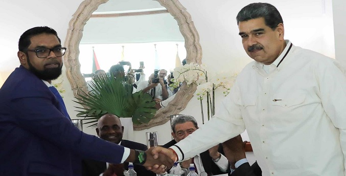 Guyana reafirma su compromiso con “la solución pacífica” de su disputa con Venezuela