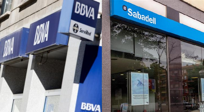 Los bancos españoles BBVA y Sabadell estudian fusionarse