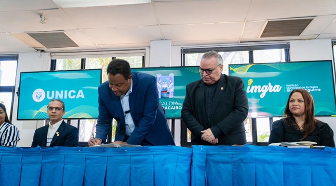 Alcaldía de Maracaibo firma convenio con la UNICA para capacitar instructores de gaita del IMGRA
