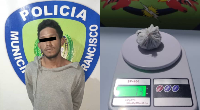Polisur arresta a microtraficante de droga en el barrio Primero de Marzo