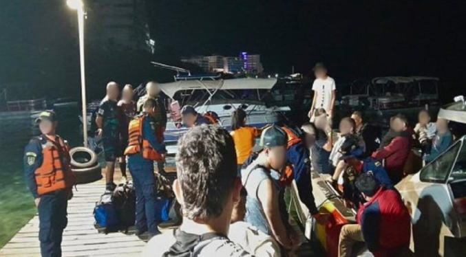 Armada de Colombia rescata 19 migrantes irregulares; siete son venezolanos