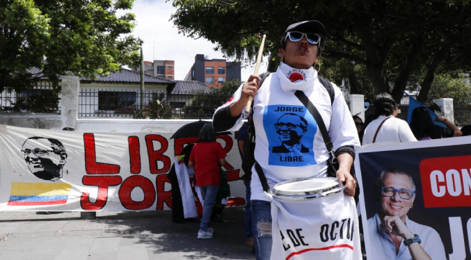El exvicepresidente ecuatoriano Glas «ha sido secuestrado», dice su abogada