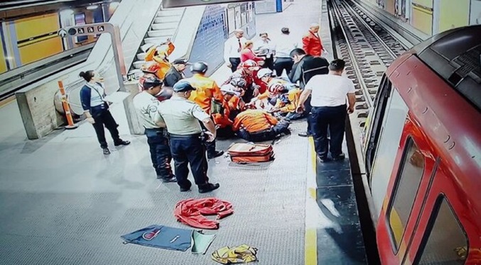 Una mujer intentó quitarse la vida en el Metro de Caracas