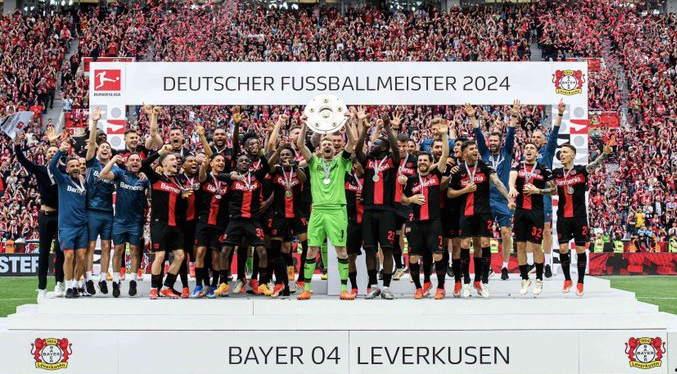 Bayer Leverkusen hace historia al completar invicto la Bundesliga