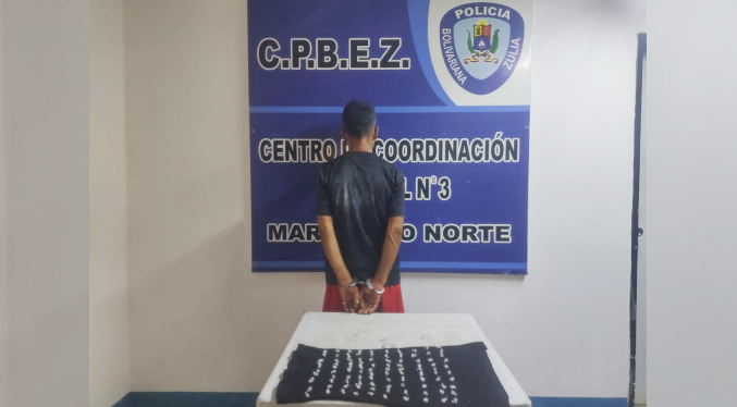 Detenido sujeto con drogas en Maracaibo