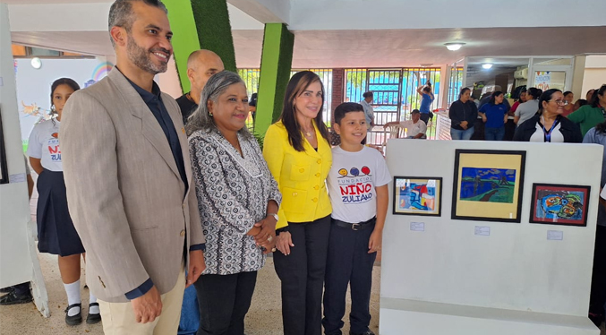 Realizan la primera muestra de pintura llamada Pequeños Grandes Artistas en la Fundación del Niño