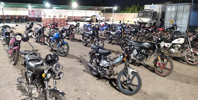 GNB retiene 42 motos durante patrullaje en los municipios Maracaibo y San Francisco