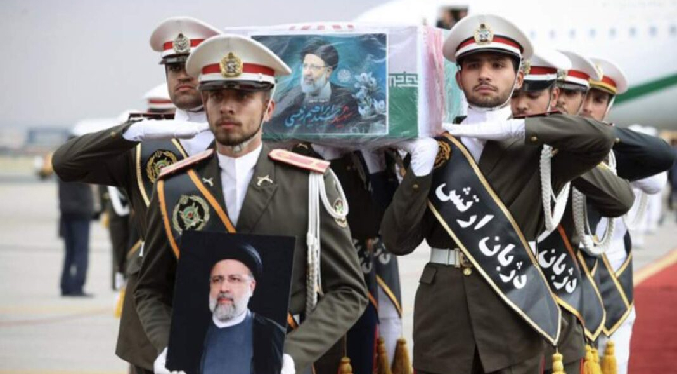 Llegan a Irán mandatarios y cancilleres para el funeral de Raisí