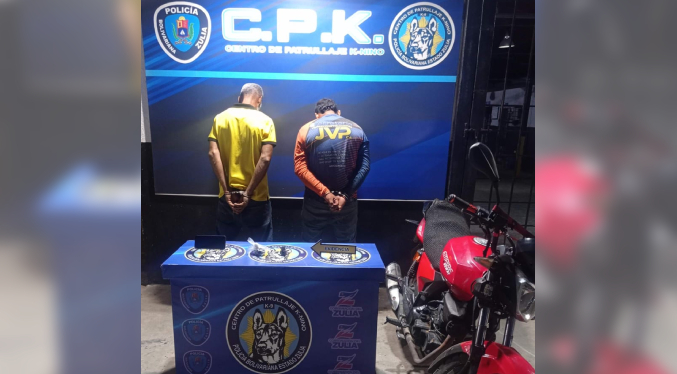 CPK-CPEZ aprehendió a un par de motorizados con drogas en Maracaibo