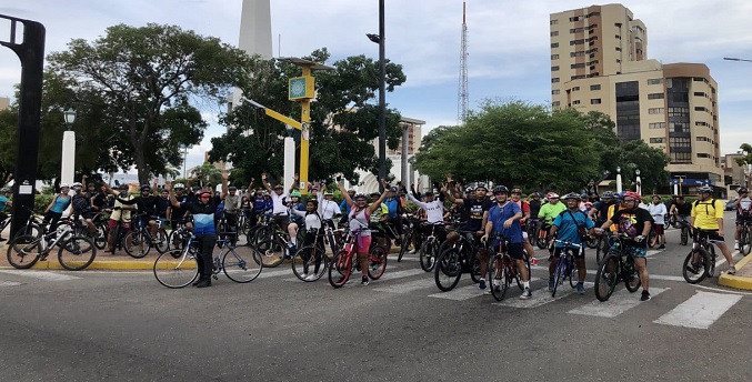 Califican de exitosa celebración del Día Mundial de la Bicicleta en Maracaibo