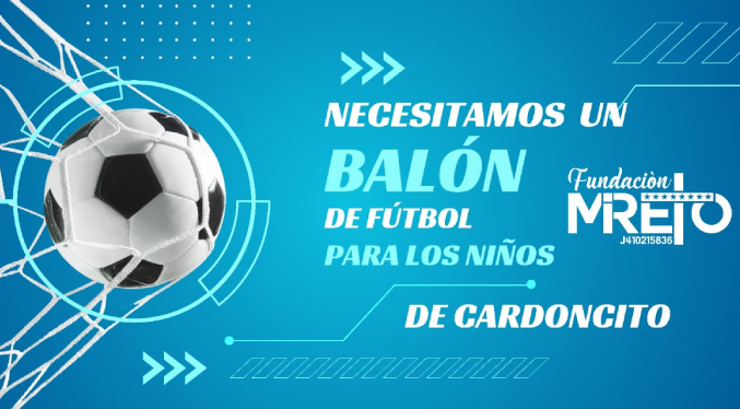 Niños están solicitando un balón de fútbol para continuar su pratica deportiva