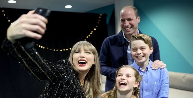 Príncipe Guillermo asiste a un concierto de Taylor Swift acompañado por sus hijos