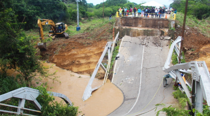 Comienza el trabajo de construcción del puente en la carretera Falcón-Zulia