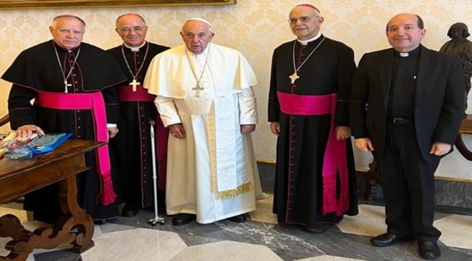 El Papa Francisco recibe a obispos venezolanos