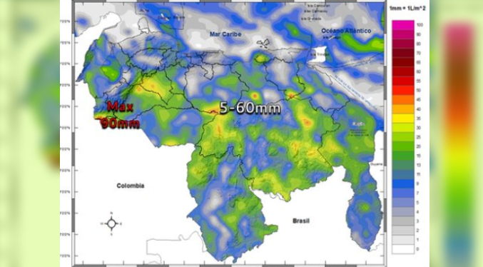 Revisa el pronóstico del Inameh para este domingo 30-J