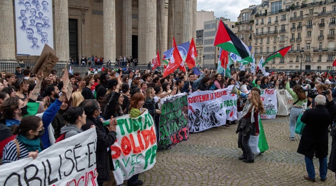 Unas 22.000 personas propalestinos protestan en París