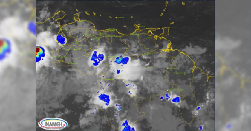 Inameh: Cielos nublados y lluvias dispersas para este 27-J