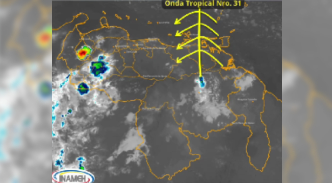 Autoridades monitorean el paso de la Onda Tropical #31