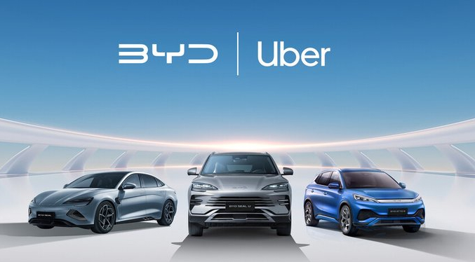 Uber y BYD anuncian asociación estratégica en vehículos eléctricos