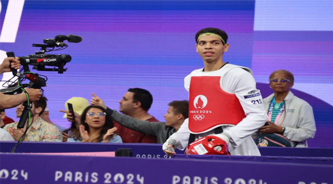 Venezolano Yohandri Granado se queda sin el bronce en Taekwondo de París