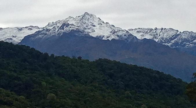 Páramos en Los Andes amanecieron cubiertos de nieve este 28-A