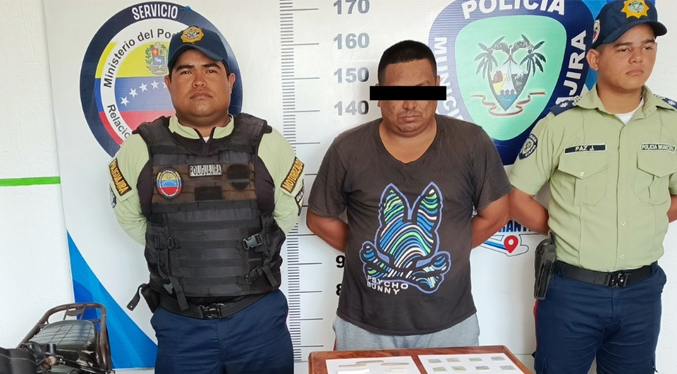 Lo arrestan en la Guajira por microtráfico de drogas