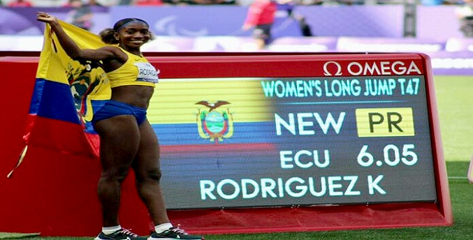 Ecuador celebra récord y segunda medalla de Kiara Rodríguez en Paralimpicos de París