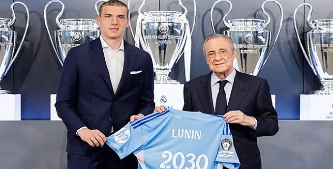 El Real Madrid renueva a Lunin hasta 2030