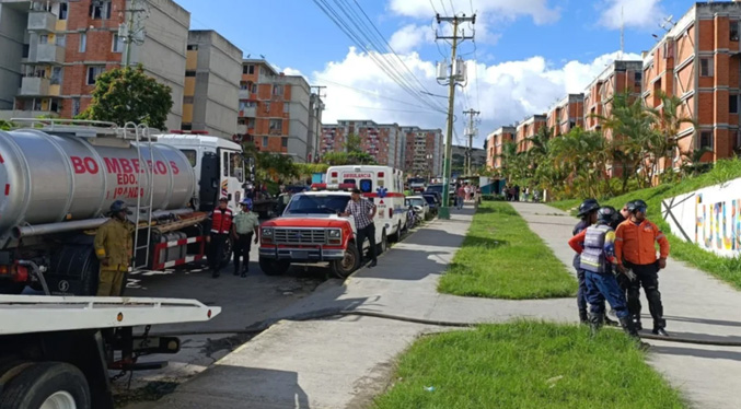 Reportan la explosión de una bombona de gas en el estado Miranda