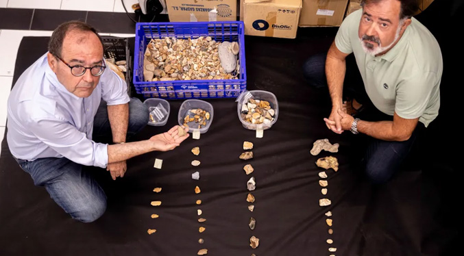 Hallan cientos de restos prehistóricos en una playa de España