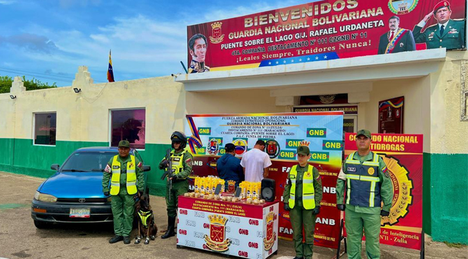 GNB incauta 23 envoltorios de marihuana ocultos en paquetes de harina Pan