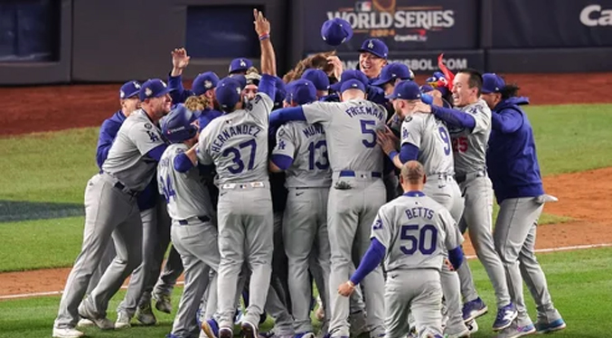 Dodgers de Los Ángeles conquista la octava Serie Mundial en su historia