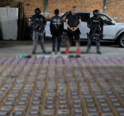 Detienen a venezolano con más de 600 kilos de droga en Ecuador