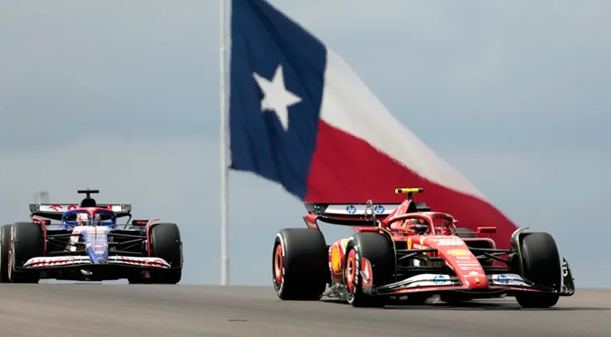 Carlos Sainz lidera y Ferrari domina en los únicos libres de Fórmula 1 en Austin