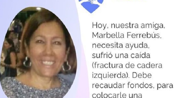 Marbella Ferrebús necesita de tu apoyo para una prótesis de cadera