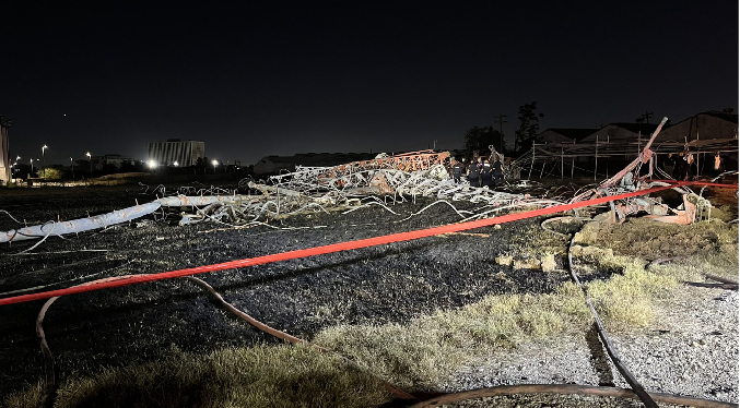 Cuatro personas mueren al chocar un helicóptero contra una torre de radio en Houston