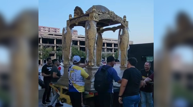 Llegan a la Basílica los tronos procesionales de la Virgen de Chiquinquirá