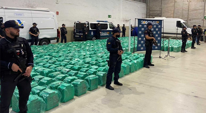 Incautan contenedor con más de dos toneladas de cocaína procedente de Ecuador en España